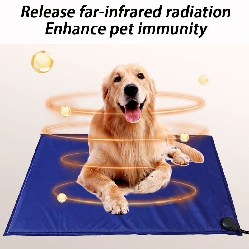Almohadilla calefactora de PVC para perros y gatos, almohadilla calefactora eléctrica impermeable con temporizador para perros, estera calefactora Universal para interiores y exteriores a prueba de mordeduras, para invierno - imagen 5