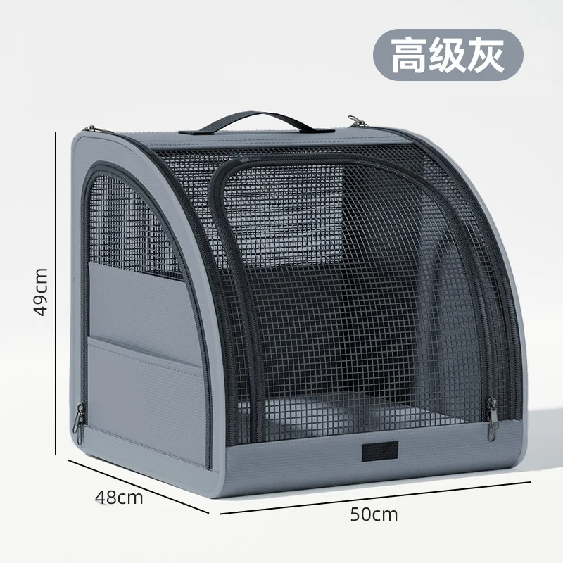 Transportín plegable transpirable para gatos y perros: viaje cómodo - imagen 5