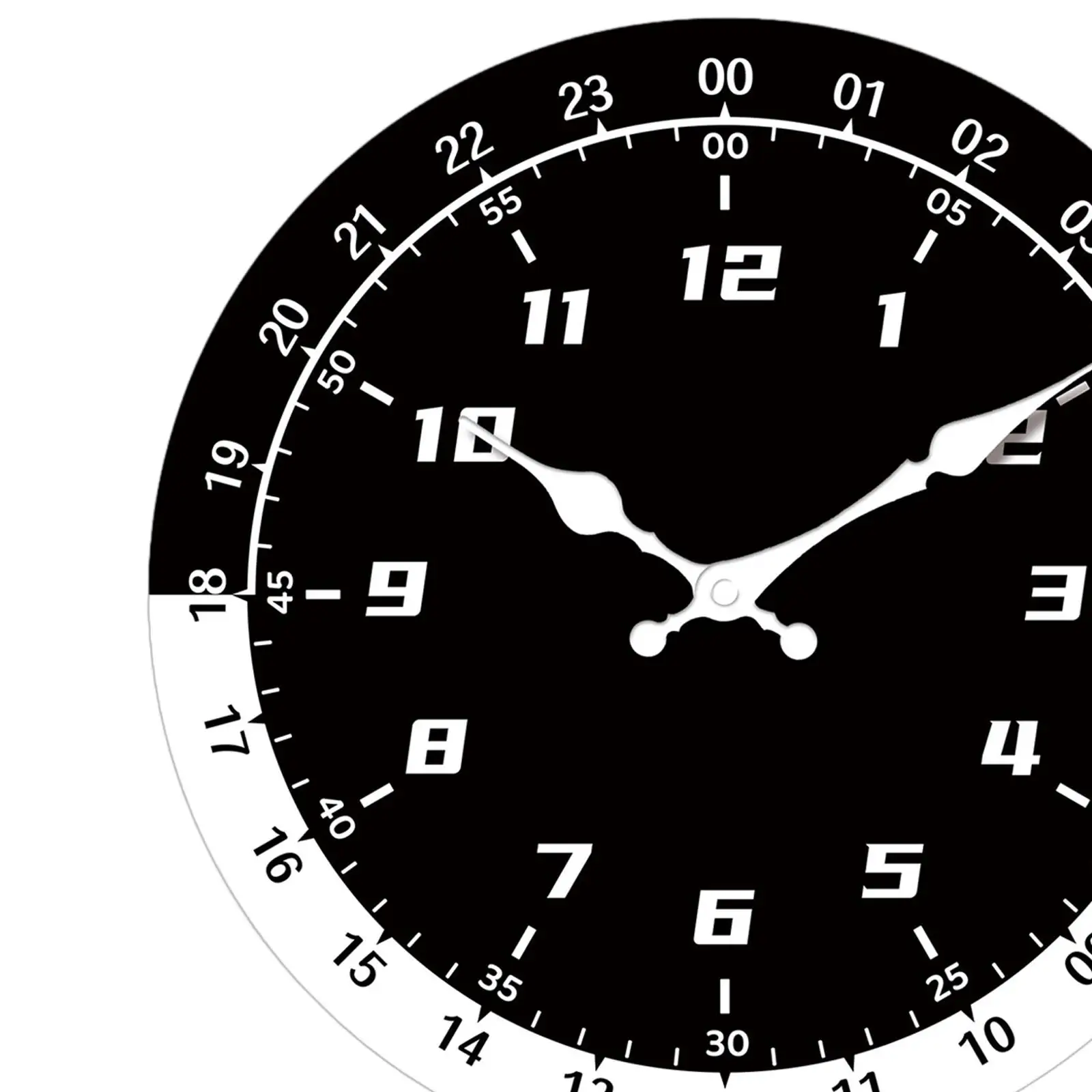 Reloj de pared elegante y silencioso para decoración del hogar, punteros de esfera para habitación de niños, arte de pared para entrada, cocina, sala de estar interior - imagen 5