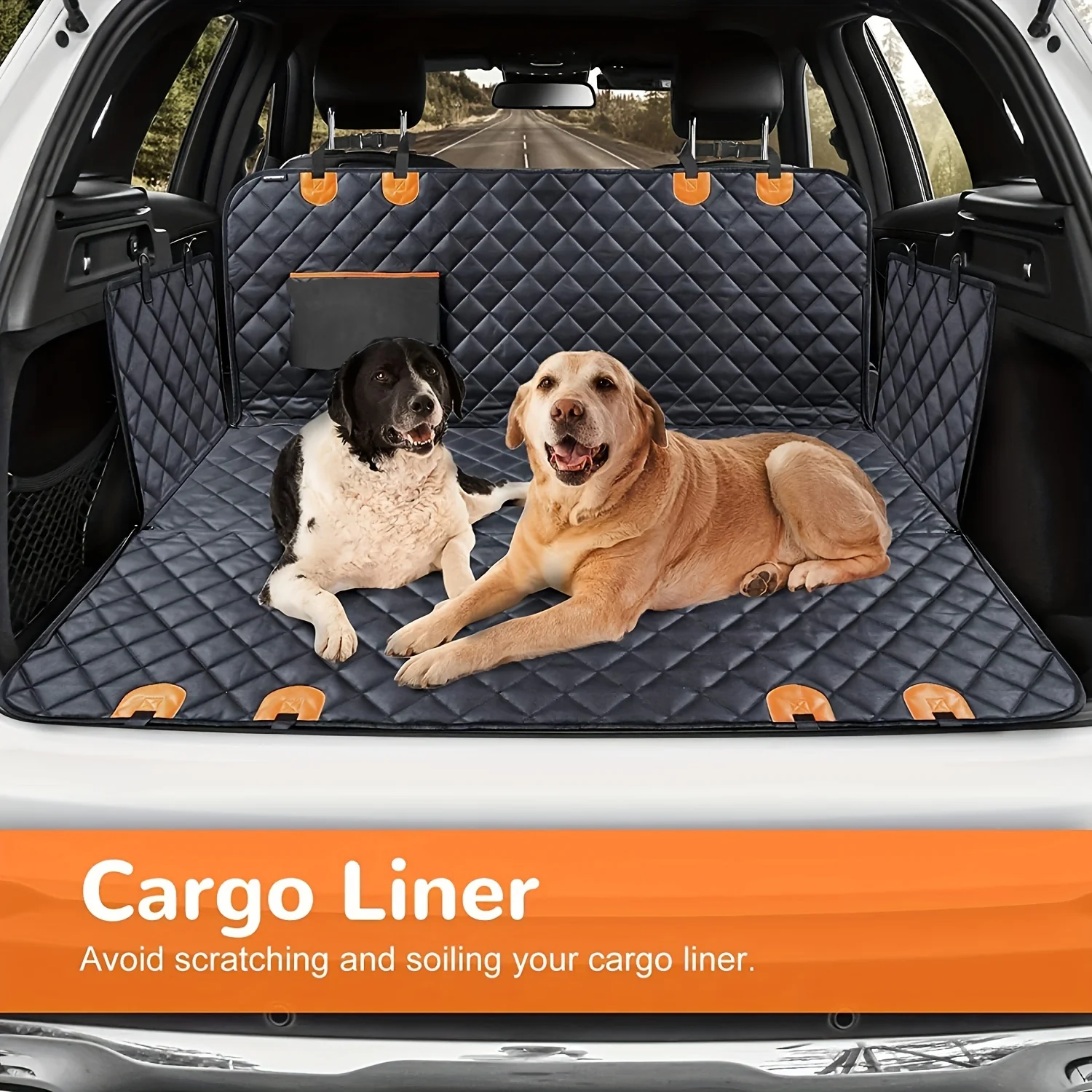 Funda para asiento de perro, funda para asiento de coche para mascotas, 100% impermeable, funda para asiento de mascotas, hamaca 600D resistente a los arañazos, antideslizante, duradera y suave - imagen 4