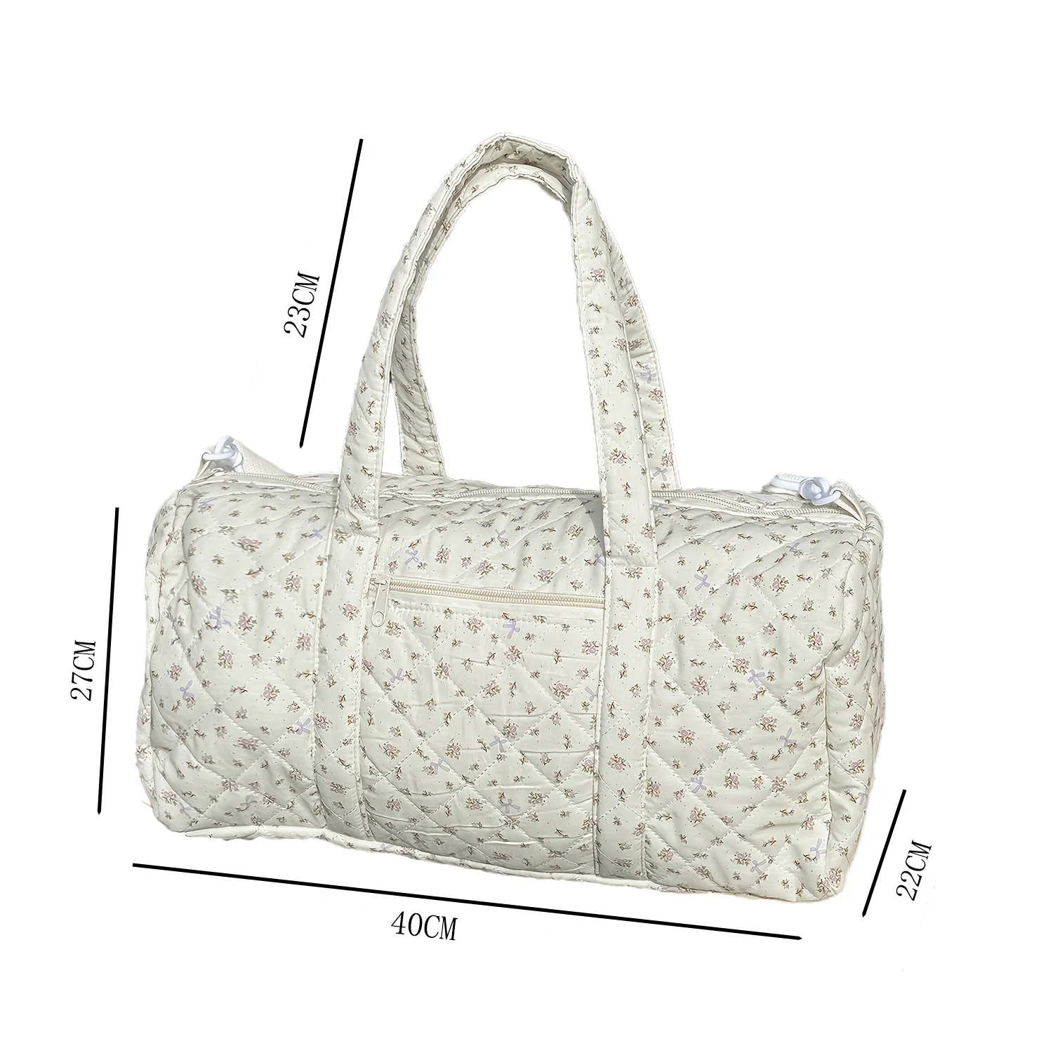 Bolso floral acolchado