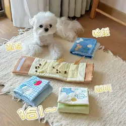 Libro peluche plegable con sonido para perros – Juguete interactivo