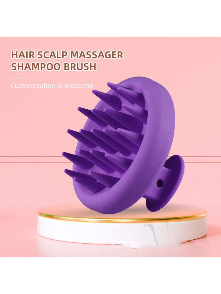 Peine de silicona suave para perros y gatos, cepillo de baño para mascotas, cepillo de masaje para SPA, herramienta de limpieza para perros, suministros para mascotas, 1 unidad - imagen 3