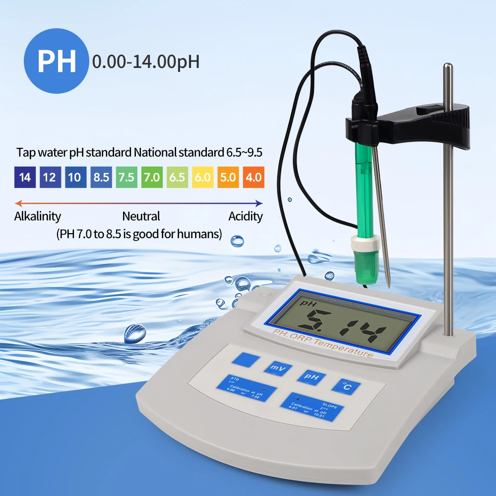Función de medidor de PH de escritorio 3 en 1, Detector de calidad del agua, medidor ORP de temperatura de PH, medidor de acidez de calibración automática para agua doméstica - imagen 4