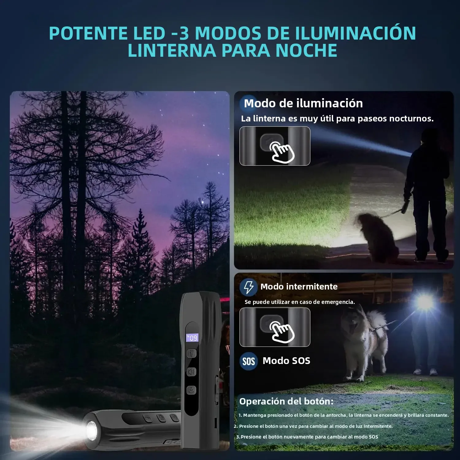 Dispositivo ultrasónico disuasorio de corteza de perro, dispositivos antiladridos para entrenamiento y comportamiento de perros, ayuda para dejar de ladrar y corregir el comportamiento defectuoso - imagen 5