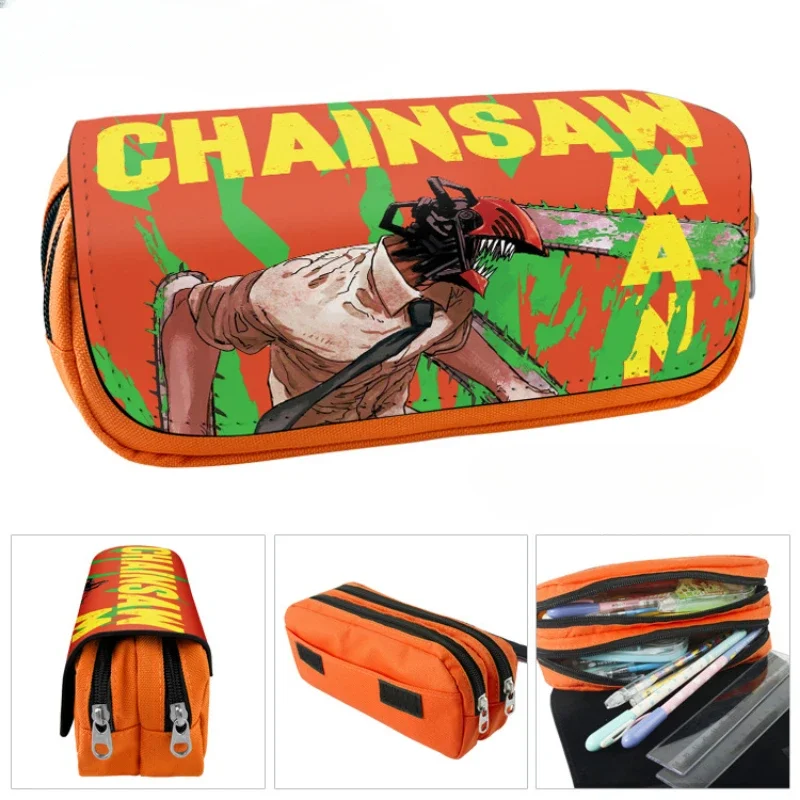 Estuche de lapices Chainsaw Man - Denji, Pochita y Makima para fans - imagen 2