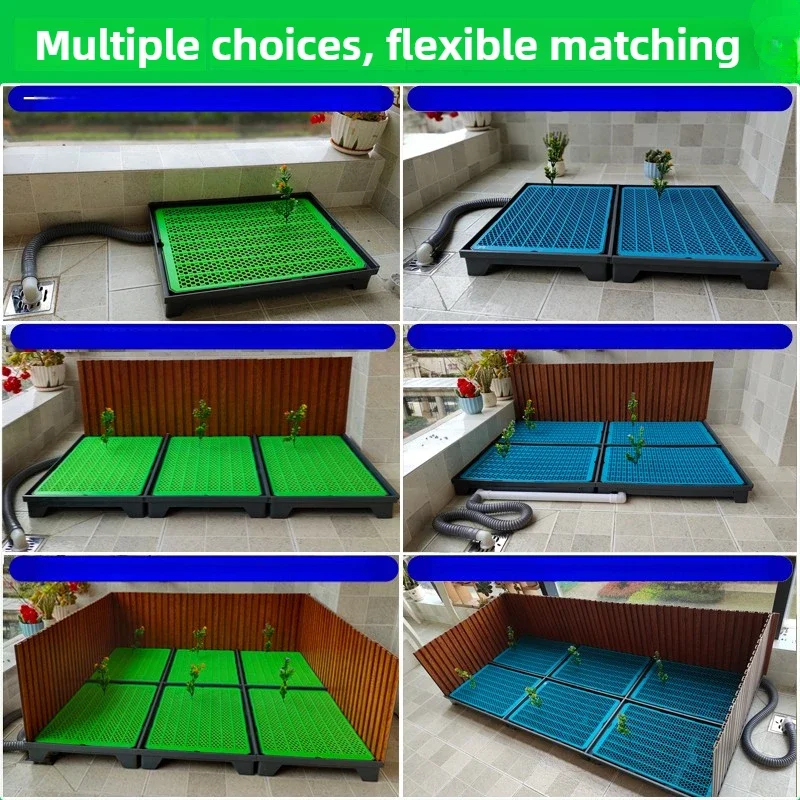 Inodoro para perros grandes con pared envolvente y alfombrilla - imagen 5
