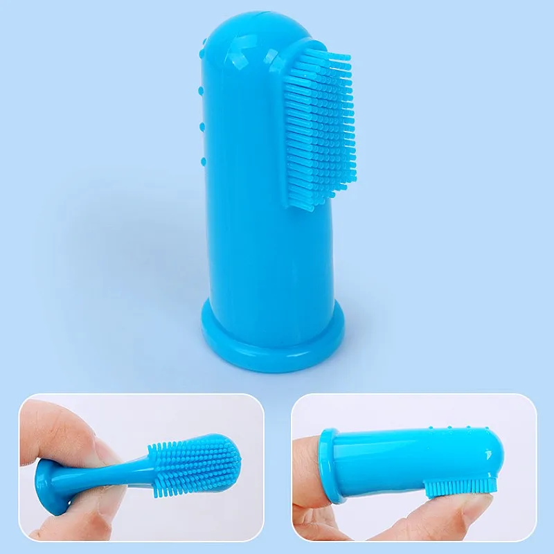 Juego de cepillos de dientes para perros, limpieza de dientes para perros, traje de cepillo de dientes para gatos, cepillo de dientes para perros de doble cabezal, 2 uds., cuidado bucal, limpieza bucal, suministros para mascotas - imagen 5