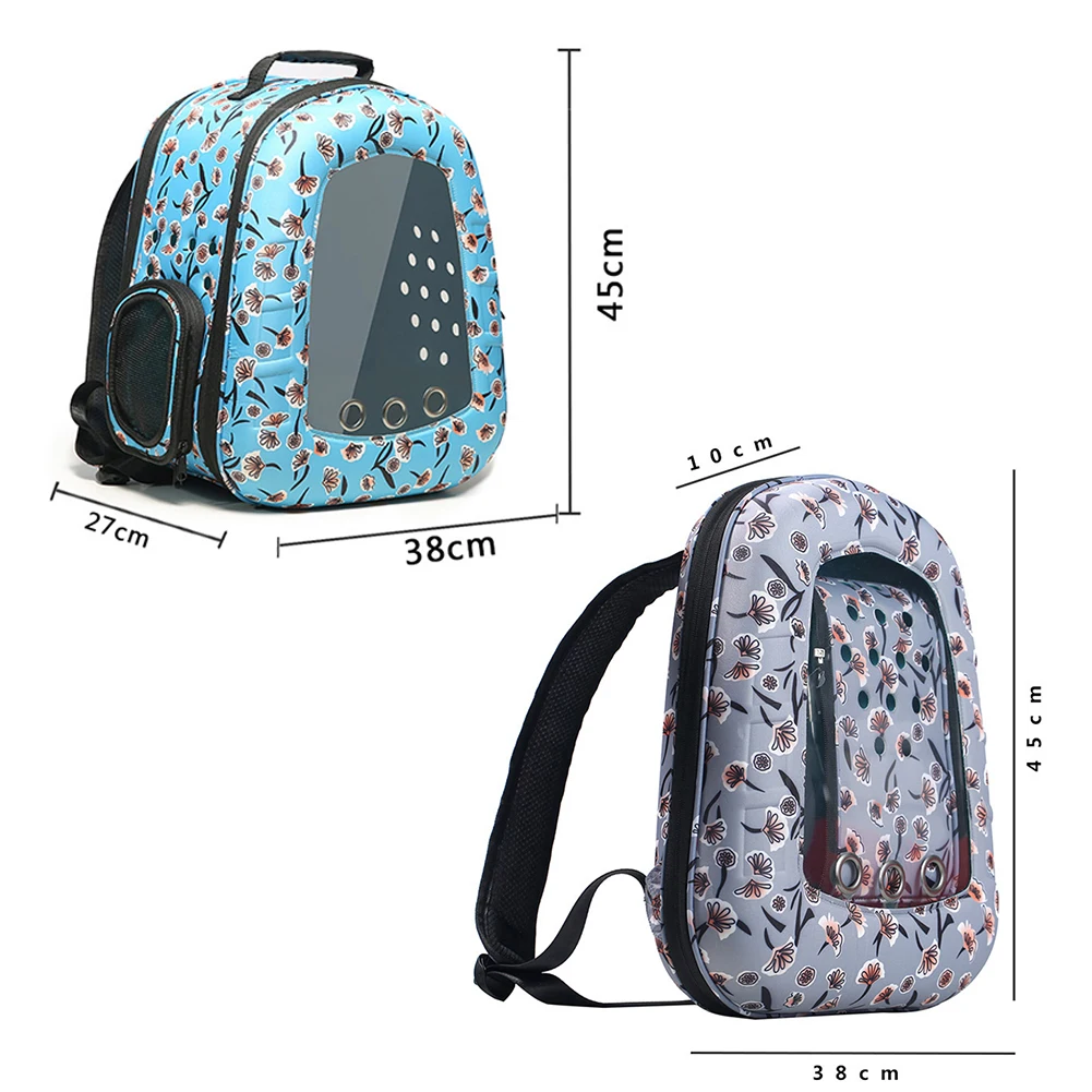 Bolso de hombro para mascotas al aire libre, bolsa de transporte portátil para gatos, bolsas transparentes transpirables para perros pequeños y gatos, mochila de viaje para cachorros - imagen 2