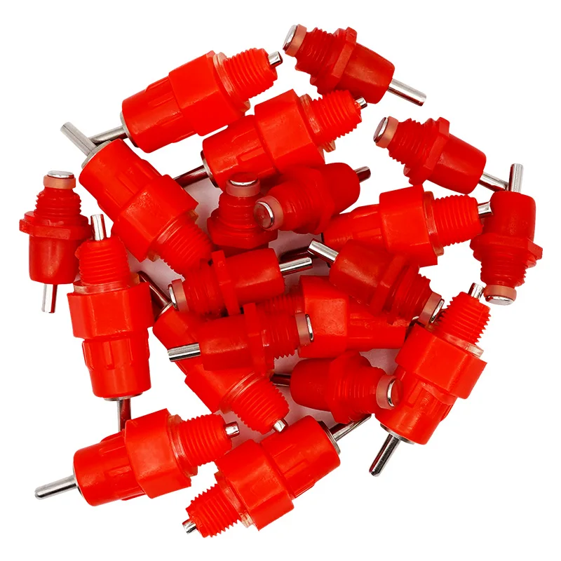 10/15/20/50 Uds bebederos para pollos bebederos de pezones codorniz bebedero para palomas tetina automática tipo resorte de agua suministros para aves de corral - imagen 5