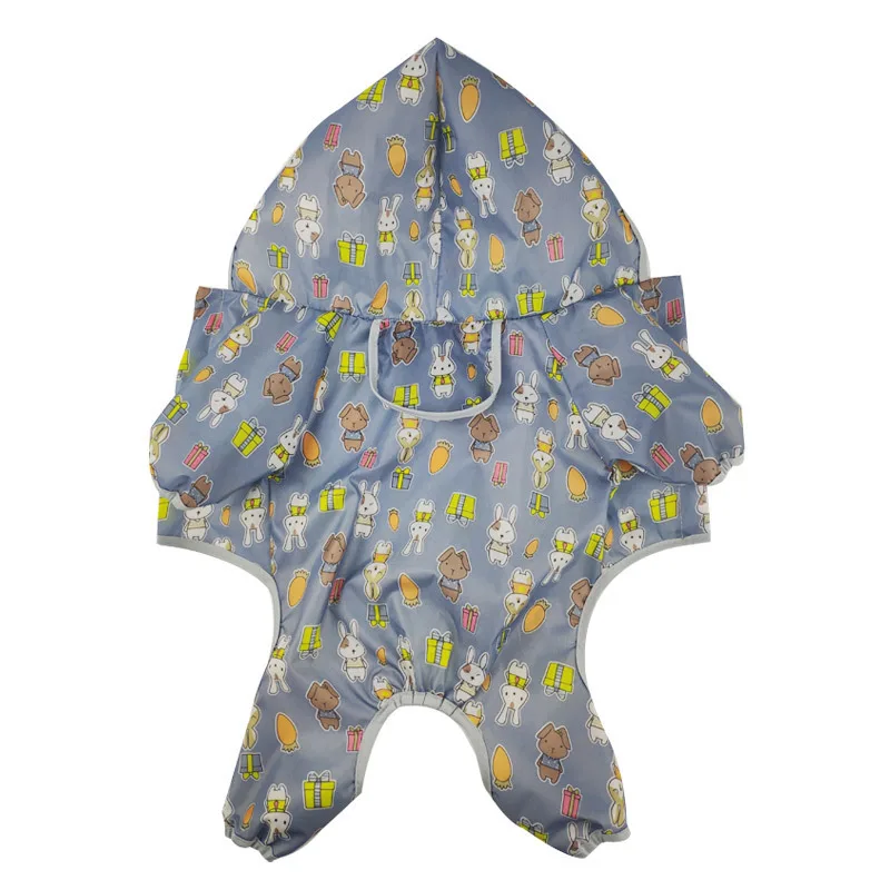 Dog raincoat four-legged waterproof all-inclusive clothes small and medium-sized dog poncho pet supplies - imagen 4