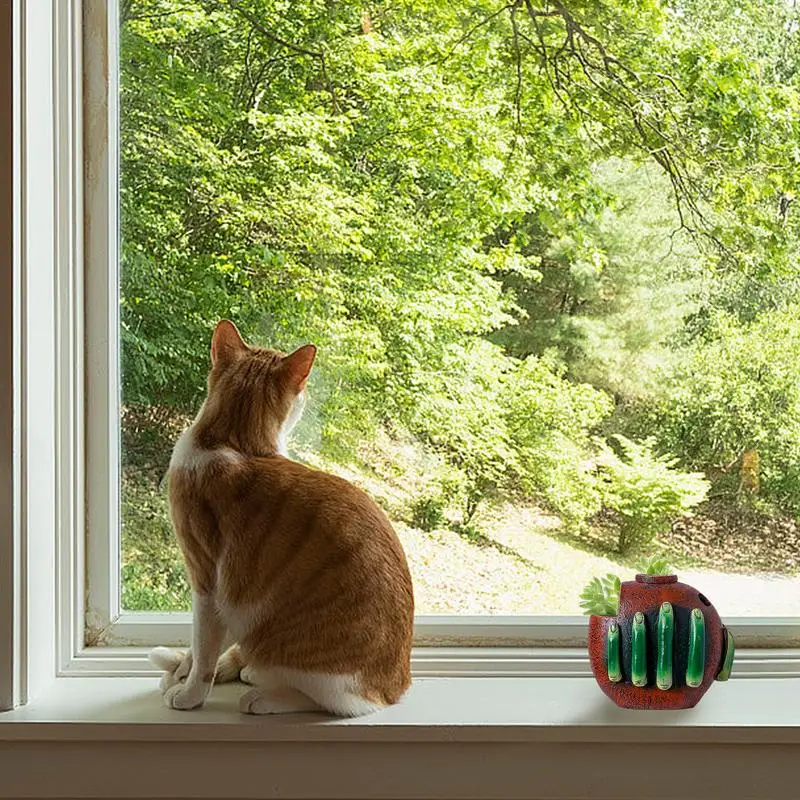 Maceta de resina para plantas suculentas, jarrón decorativo reutilizable para jardines, salas de estar y balcones - imagen 4