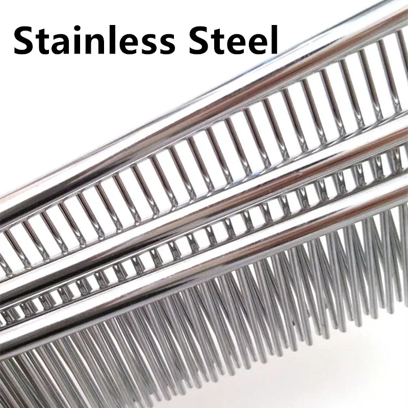 Peine para perros, cepillo de masaje para perros, peines de acero inoxidable para perros, removedor de pelo, cuidado de mascotas, peine para gatos, Herramientas de limpieza, accesorios para mascotas - imagen 5