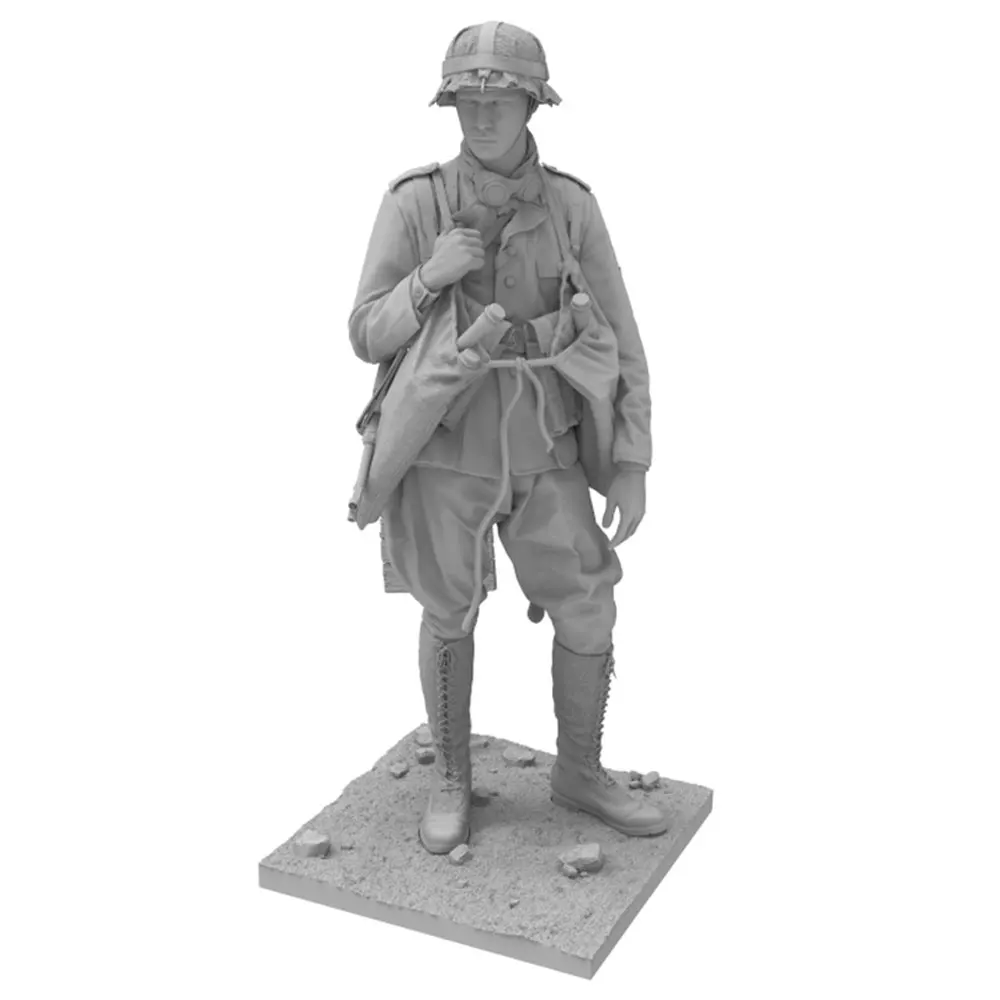 Figura de resina para coleccionismo: Tanque militar sin pintar - imagen 3
