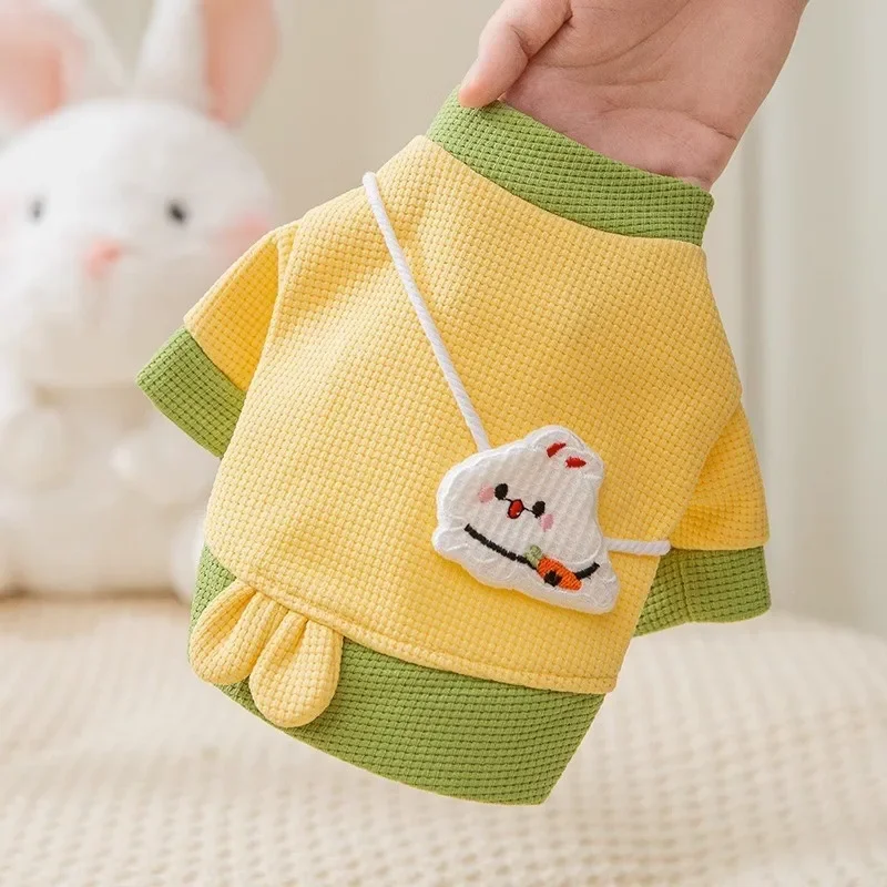 Ropa bonita para gatos, chaqueta polar cálida de dos patas para otoño e invierno, ropa para perros pequeños y gatos - imagen 5