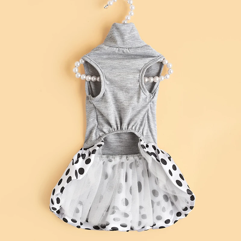 Vestido de lunares para perros y gatos, faldas tutú para cachorros y gatitos, vestido de princesa para gatos, perros de razas pequeñas, disfraz para perros de primavera, ropa para mascotas - imagen 5