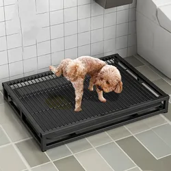 Inodoro interior para perros cachorro de acero inoxidable