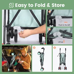 Cochecito plegable para perros y gatos modelo Corgi Teddy