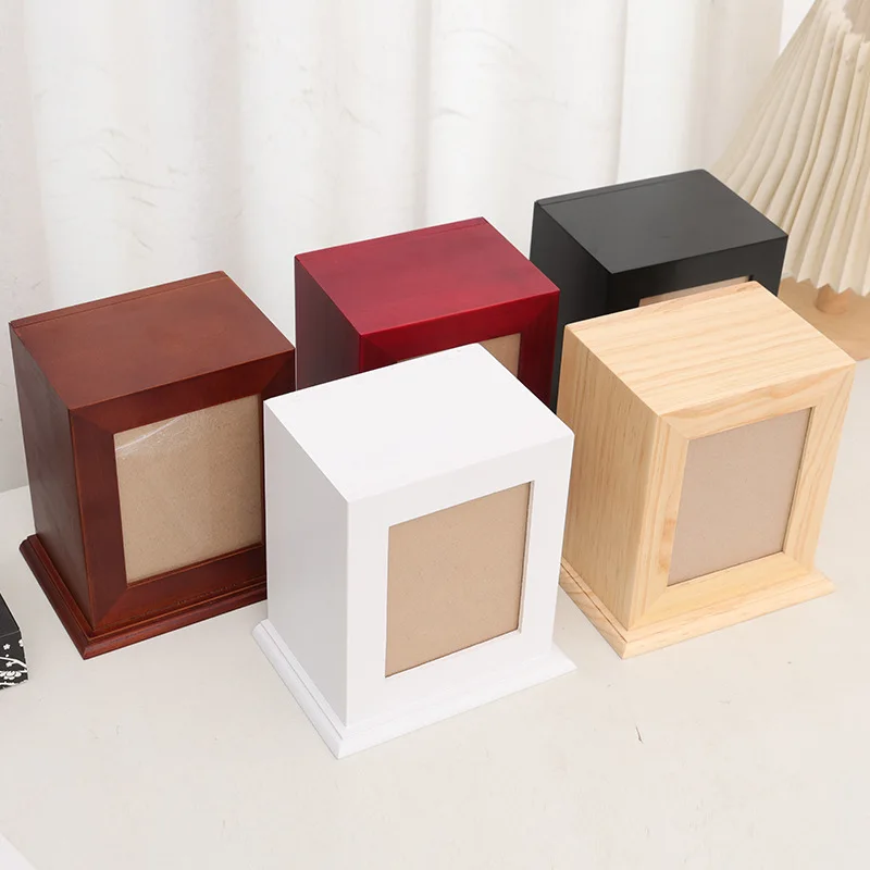 Urna para mascotas de madera maciza, urna para perros, conejos y gatos, caja funeraria para cachorros, urnas conmemorativas para mascotas, cenizas, recuerdo para mascotas, recuerdo I, recuerda y funerario - imagen 2