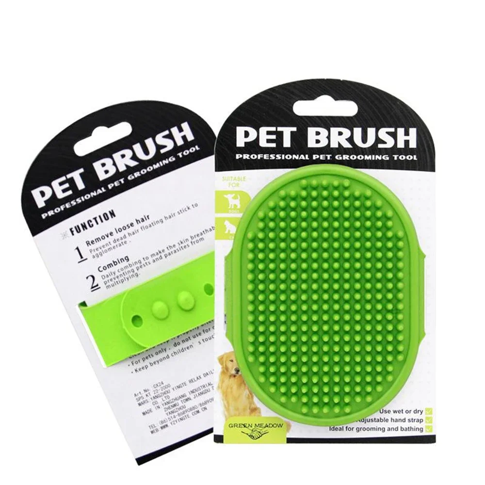 Cepillo de baño para perros y gatos, peine, guante de goma, cepillo de masaje para el cuidado del pelo, guantes de limpieza para perros y gatos, guante de lavado para mascotas - imagen 5