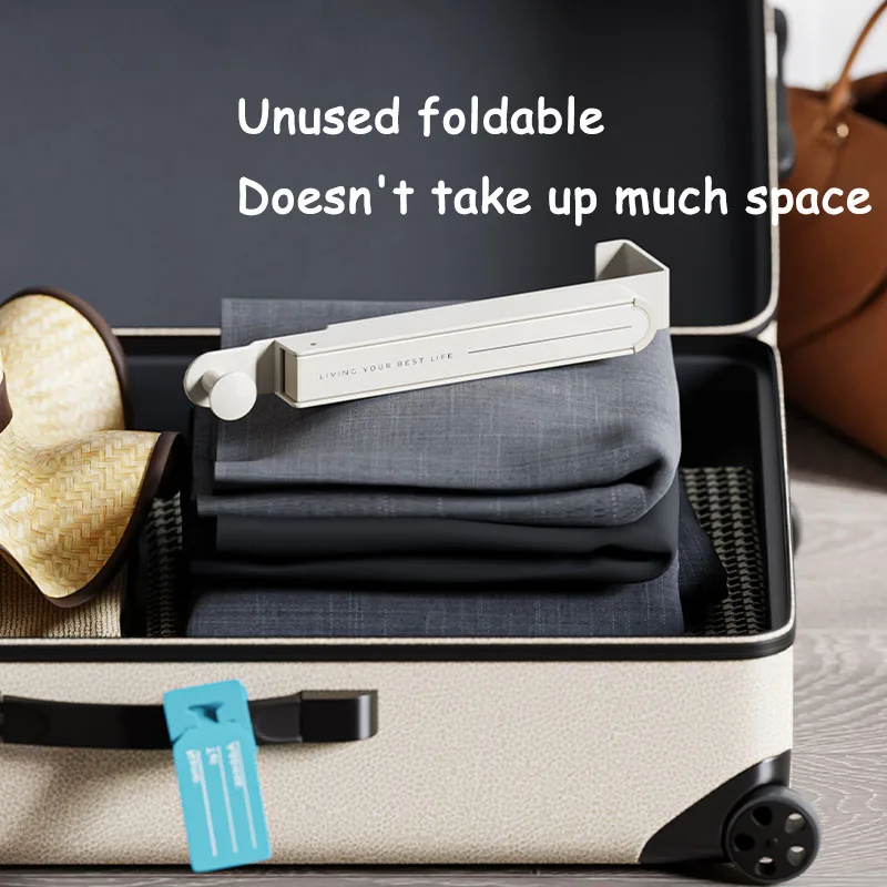 Gancho de pared plegable, tendedero portátil, bata oculta, toalla, abrigo, ganchos traseros para puerta, colgador de toalla pegajoso expandible, 1/2 Uds. - imagen 4