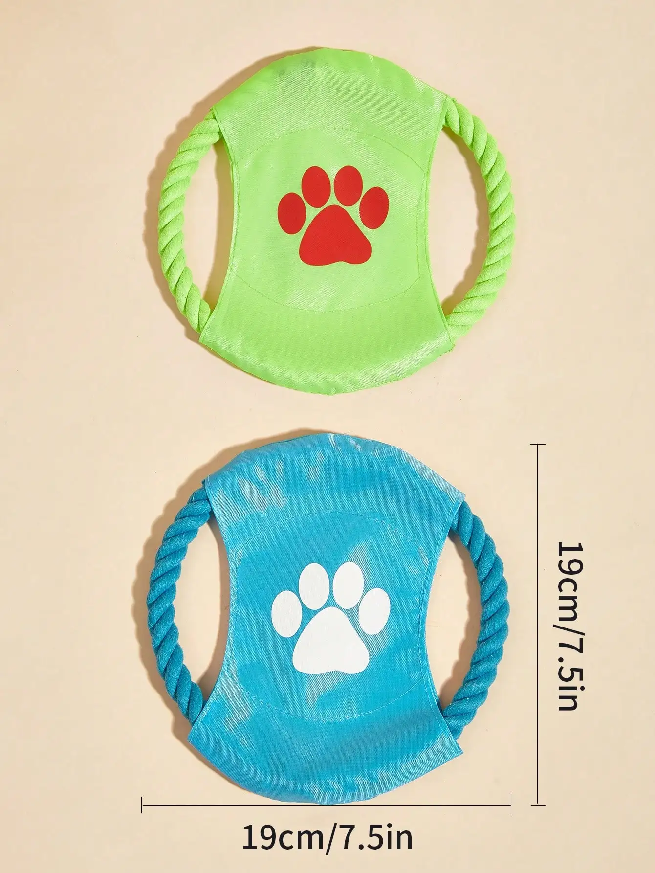 Mini frisbee de entrenamiento de cuerda de algodón, 1 color aleatorio - imagen 2