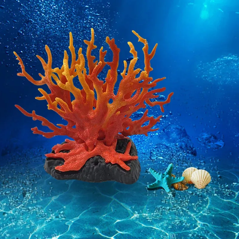 Simulación de Coral para acuario, Coral Artificial falso, plantas para pecera, decoración de paisaje, accesorios de decoración para acuario de varios colores - imagen 5