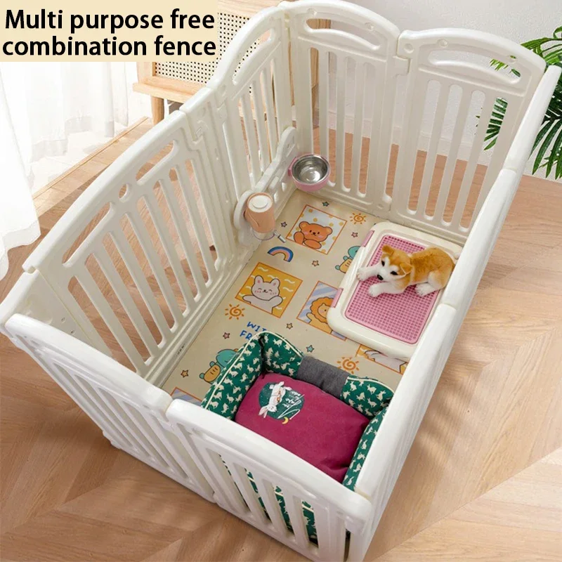 Sistema de valla de barrera para perros de interior de 80CM de alto, valla para perros pequeños DIY, parque infantil, ejercicio, jaula mediana para cachorros de peluche, livremente combinada - imagen 3