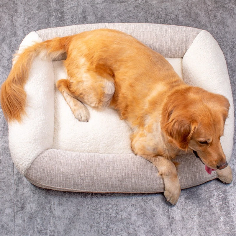 Los pereles pequeños y medianos se pueden quitar y lavar, alfombrillas para perrera resistentes a los arañazos y al desgaste, camas cálidas para mascotas para todas las estaciones - imagen 5