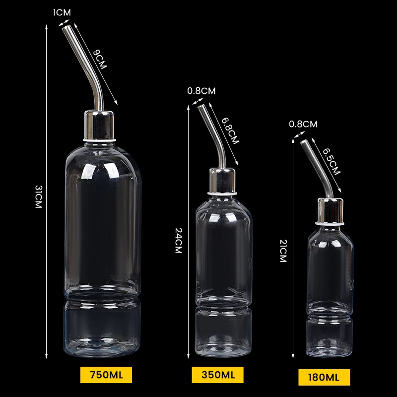 Botella de plástico para beber conejos, jaula para hámster, dispensador de botellas de agua para conejitos, conejillos de indias, ardilla, alimentador pequeño para mascotas, 180/350/750ML - imagen 2