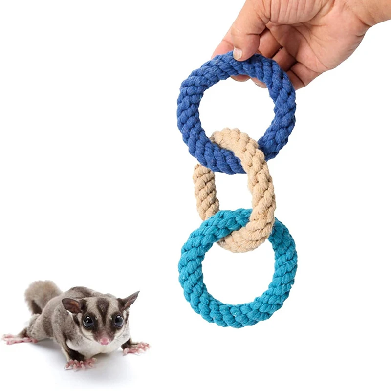 Juguete de cuerda de escalada para hámster y aves - jaula y columpio - imagen 3