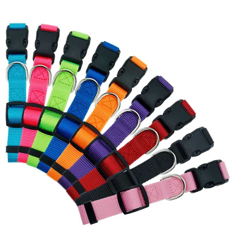 Dog Collar Adjustable Collars for Dog Walking Solid Dogs Collar Nylon Chain Dogs Collars Harness Pet Supplies Pet Accessories - imagen 4
