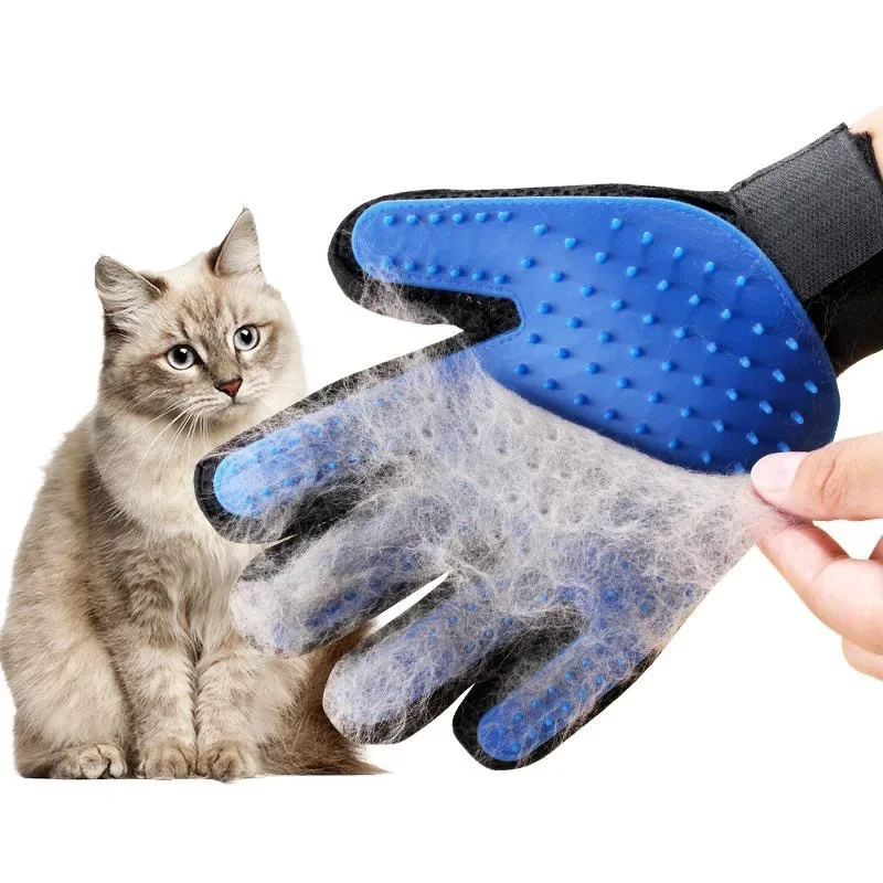 Guantes de silicona para mascotas, depilación de perros y gatos, suministros para gatos, peine, cepillo de depilación, guantes de pelo pegajosos de goma - imagen 2