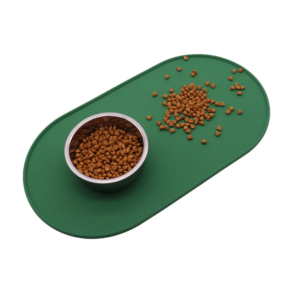 Estera de alimentación para mascotas: estera impermeable para gatos y perros, almohadilla antideslizante para cuencos de comida para mantener el suelo limpio, - imagen 4