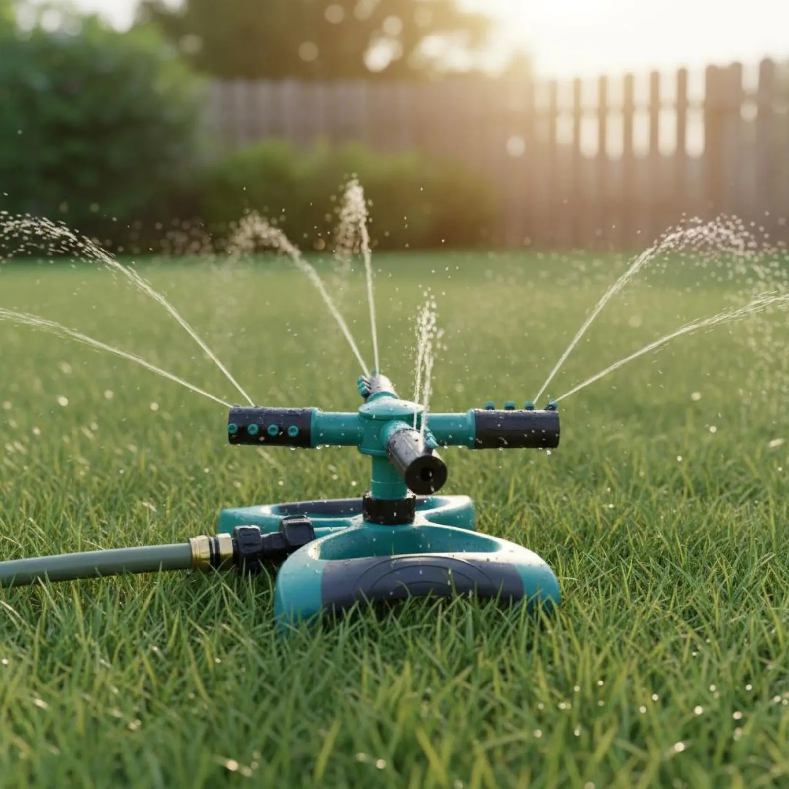Aspersor giratorio 360º con 3 modos para jardín y perros en juego - imagen 5