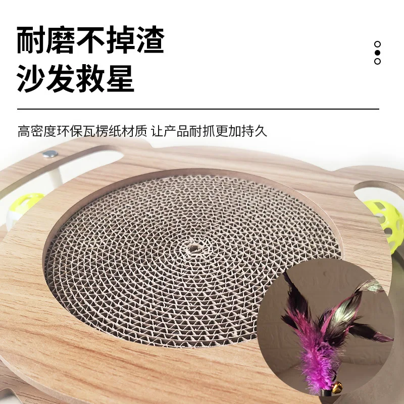 Tablero rascador para gatos, resistente al desgaste, sin chip, papel corrugado Triangular Vertical, amoladora de garras para gatos, puede tumbarse firmemente, juguete para mascotas - imagen 2