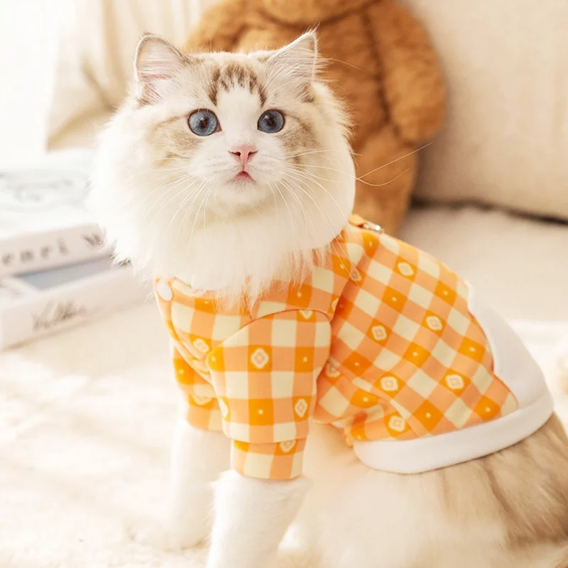 Sudaderas con capucha cálidas para perros, ropa fresca para perros, jersey para perros Bulldog Francés, sudadera de moda para gatos, abrigo para mascotas, ropa para Chihuahua - imagen 4