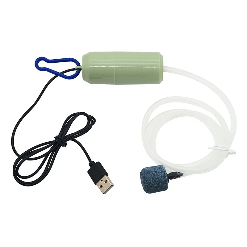 Bomba de aire USB para acuario, compresores de aire silenciosos para acuario, Mini oxigenador portátil, aireador de oxígeno, accesorios para acuario de 5v - imagen 3