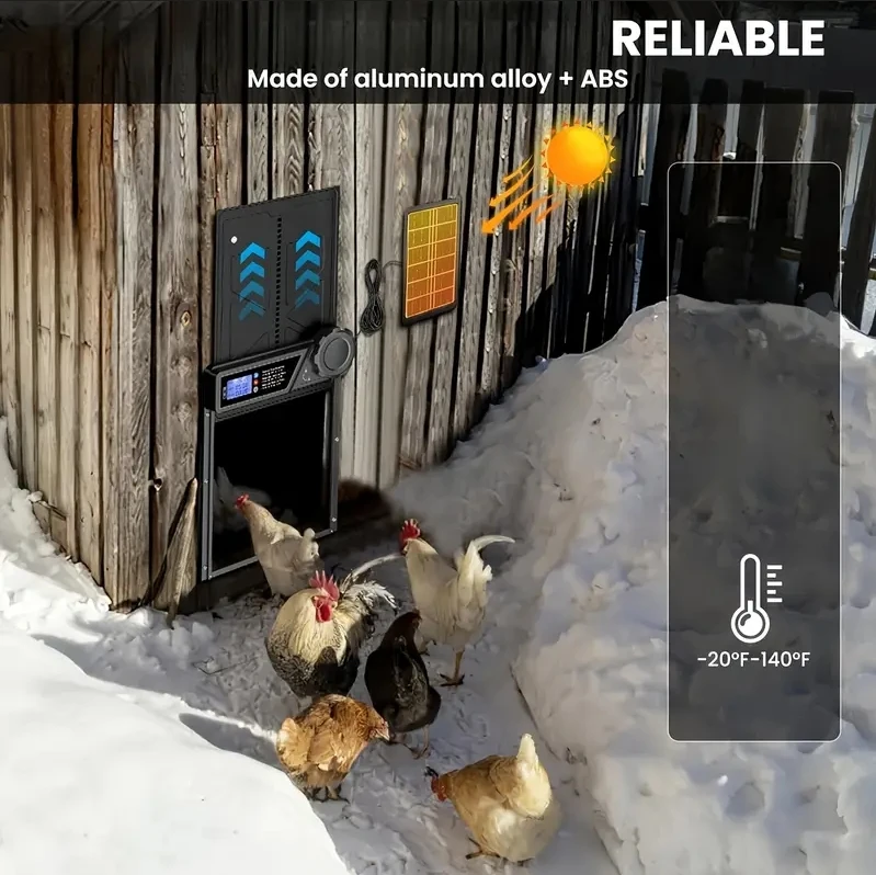 Puerta automática para gallinero con energía solar y sensor de luz - imagen 5