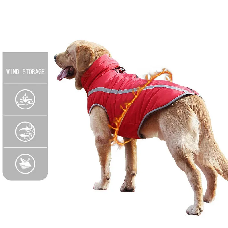 Abrigo impermeable de invierno para perros grandes - imagen 2