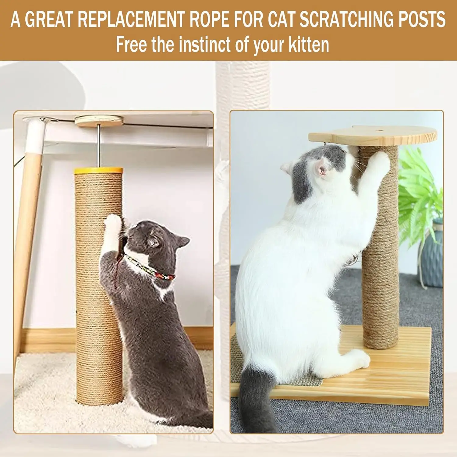 Cuerda Sisal para gatos – Protege tus muebles de arañazos - imagen 5