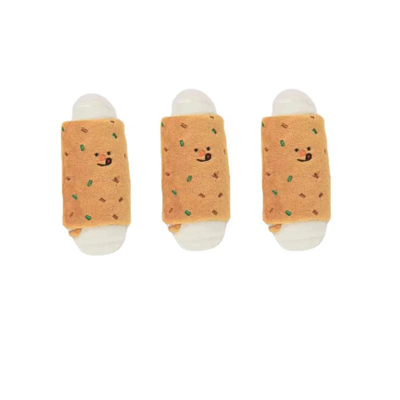Ins-pastel de arroz, juguete para mascotas, comida oculta, juguete chirriante para perros, simulación suave, cuerda de pastel de arroz, juguetes interactivos para perros, regalo - imagen 5