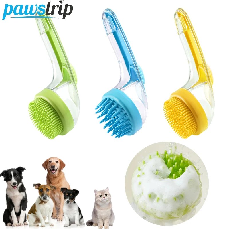 Cepillo de aseo para gatos y perros – Silicona suave y mango largo - imagen 2