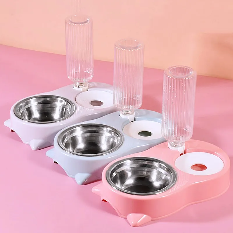 Comedero Doble Automático para Perros - Agua y Comida Antideslizante - imagen 4