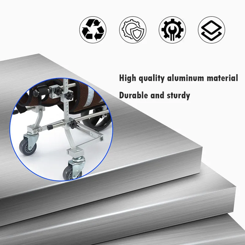 Ayuda de entrenamiento para perros, cochecito de cuatro ruedas para discapacitados, suministros para cachorros, accesorio para comportamiento - imagen 3