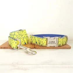 Collar y correa para perro – Grabado personalizado incluido