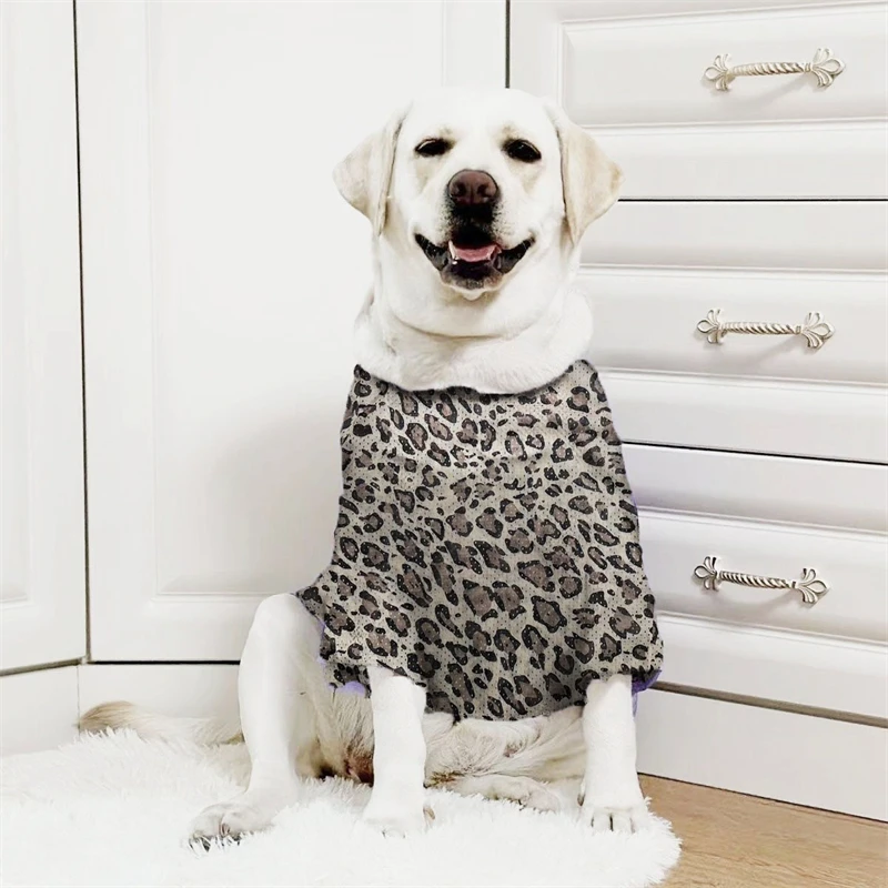 Ropa de verano para perros grandes de poliéster con dibujos animados, chaleco ligero Unisex para Husky Labradors, protección UV, monos para cachorros y mascotas al aire libre - imagen 4