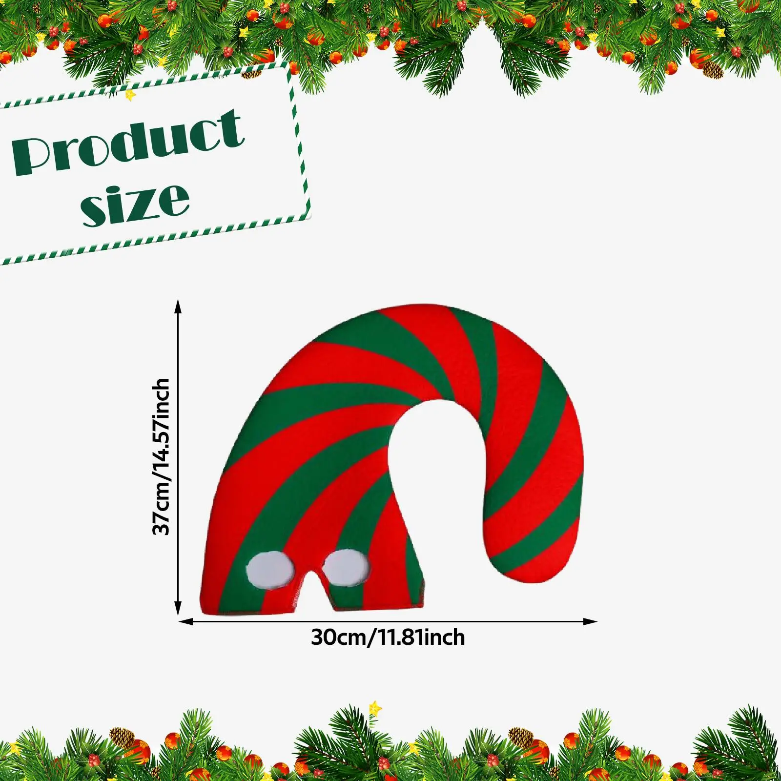 Christmas Candy Cane Hat Gift Comfortable Winter Party Top Hat for New Year Home