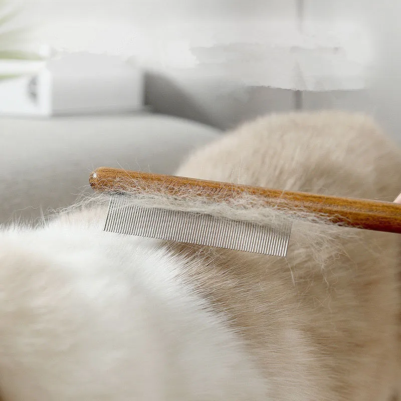 Cepillo de limpieza para aseo de mascotas - uso