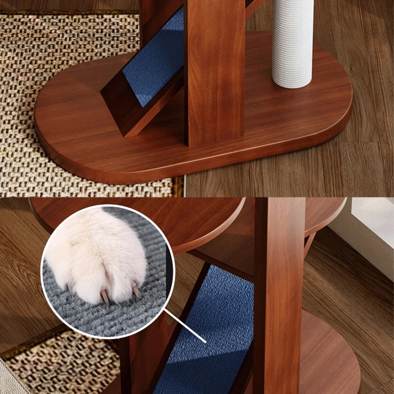Torre de madera para gatos, modelo grande, árbol para gatos, hamaca, accesorios, cama, juguetes para mascotas, casa para gatos, camas y muebles, casa para gatos - imagen 5
